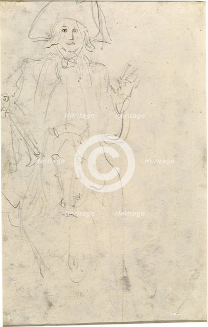 Man on a Horse [verso]. Creator: Jean-Honore Fragonard.