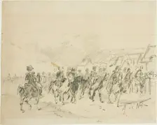 Man on Horseback, n.d. Creator: Alphonse de Neuville