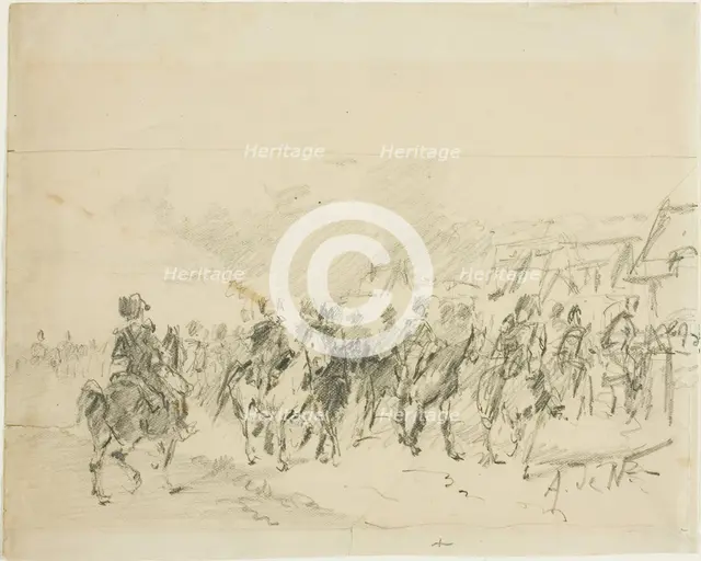 Man on Horseback, n.d. Creator: Alphonse de Neuville.