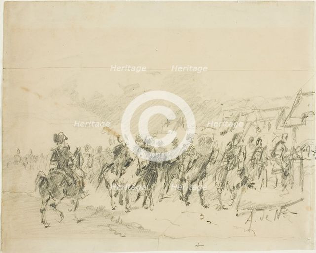 Man on Horseback, n.d. Creator: Alphonse de Neuville.