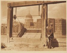 [Man on riverbank]. From the album: Photograph album - London, 1920s. Creator: Harry Moult