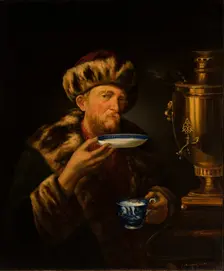 Man at a Samovar, 1853. Creator: Jan Moraczynski