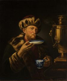 Man at a Samovar, 1853. Creator: Jan Moraczynski