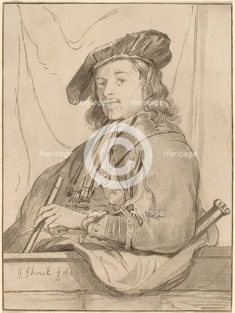 Man at the Parapet, 1773, published 1774. Creator: Bernhard Schreuder.