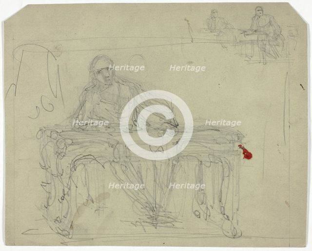 Man at Writing Desk, n.d. Creator: Unknown.