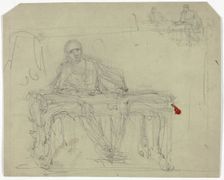 Man at Writing Desk, n.d. Creator: Unknown