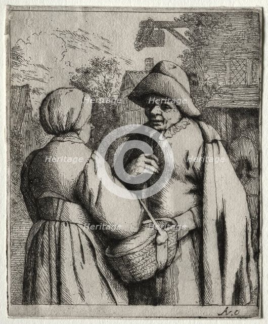 Man and Woman Conversing. Creator: Adriaen van Ostade (Dutch, 1610-1684).