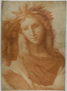 Man and Woman Crowned with Laurel, n.d. Creator: After Raffaello Sanzio, called Raphael Italian, 1483-1534