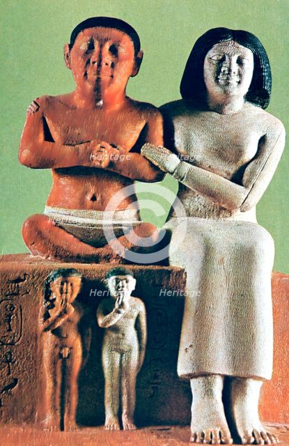 Man and Woman Figurine, Statue, Egypt Artist: Unknown
