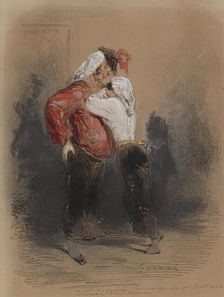 Man and Woman in Fancy Dress, 1847. Creator: Paul Gavarni