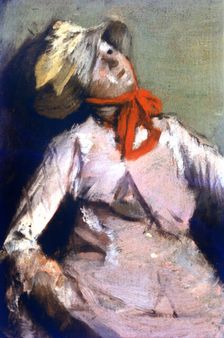 Man and a Puppet (detail), c1860. Artist: Edgar Degas