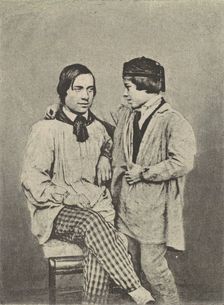 [Man and Boy], ca. 1841. Creator: Hippolyte Fizeau