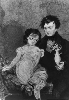 Man and Child (from McGuire Scrapbook), . Creator: William Page
