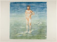 Man Bathing, 1899. Creator: Edvard Munch