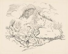 Man behind the village, c1935. Creator: Arnold Peter Weisz-Kubincan