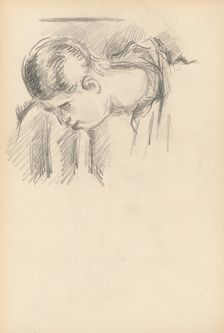 Man Bending Forward, 1883/1886. Creator: Paul Cezanne