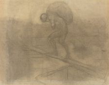 Man Carrying a Sack. Creator: Honore Daumier