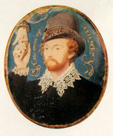 Man Clasping a Hand from a Cloud 1588, (1947). Creator: Unknown
