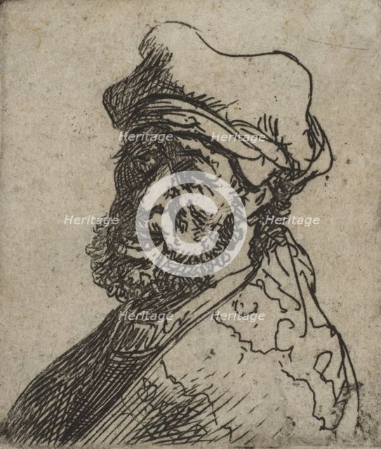 Man Crying Out, Three-Quarters Left: Bust, ca. 1629., ca. 1629. Creator: Rembrandt Harmensz van Rijn.