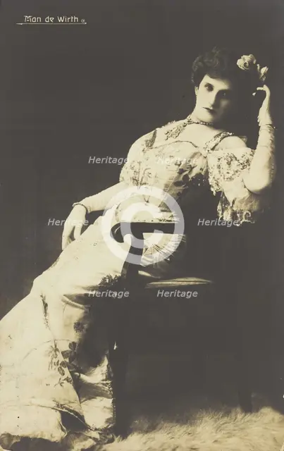 Man de Wirth in drag, between 1900 and 1909. Creator: Unknown.