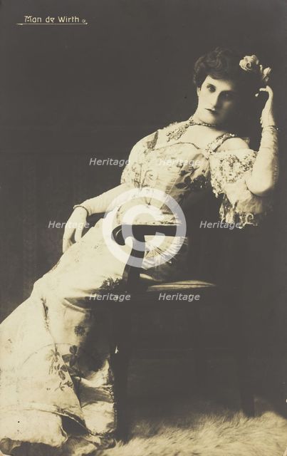 Man de Wirth in drag, between 1900 and 1909. Creator: Unknown.
