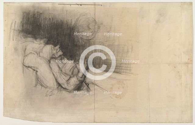 Man Dreaming, 1825-80. Creator: Unknown.