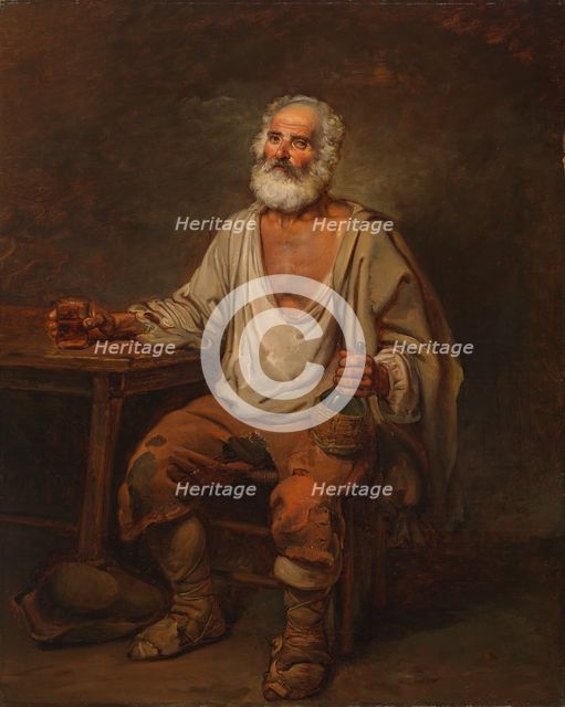Man Drinking Wine, 1822. Creator: Alexander Lauréus.