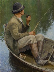 Man Fishing, 1922. Creator: Pekka Halonen