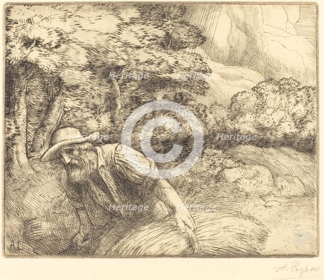 Man Foraging (L'homme au fourrage). Creator: Alphonse Legros.