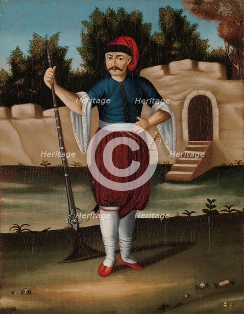Man from the Albanian Coast, 1700-1737. Creator: Jean Baptiste Vanmour.