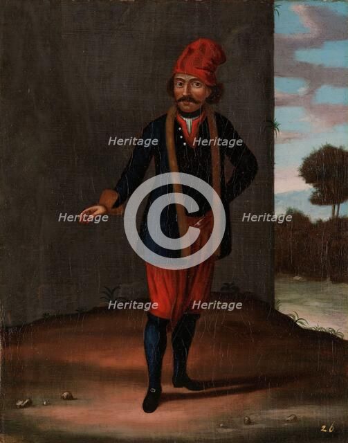 Man from the Island of Kithnos (Thermia), 1700-1737. Creator: Workshop of Jean Baptiste Vanmour.