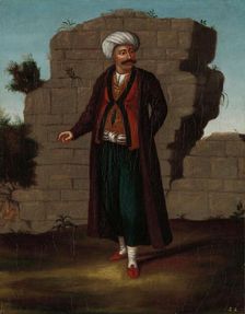 Man from the Island of Mykonos, 1700-1737. Creator: Workshop of Jean Baptiste Vanmour