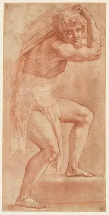 Man half-wrapped, carrying a burden, 1514-1516. Creator: Raphael (Raffaello Sanzio da Urbino) (1483-1520)