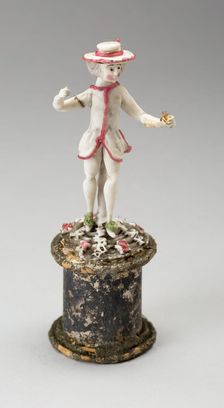 Man Holding a Ball, France, 1750/99. Creator: Verres de Nevers