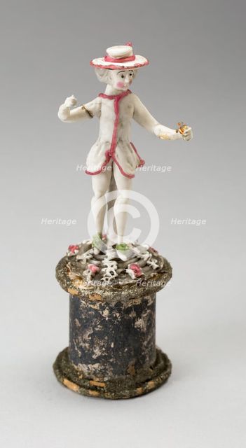 Man Holding a Ball, France, 1750/99. Creator: Verres de Nevers.