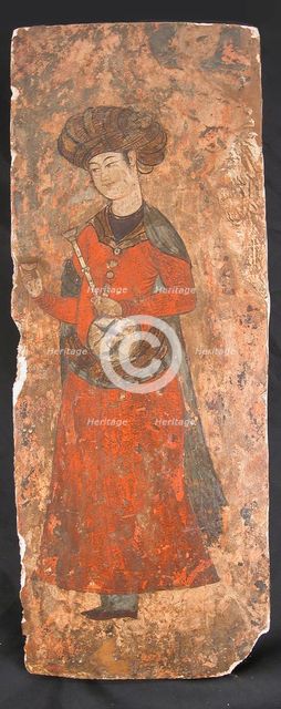 Man Holding a Bottle and a Cup, 16th-17th century. Creator: Unknown.