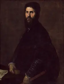 Man Holding a Flute, c.between 1560 and 1565. Creator: Titian