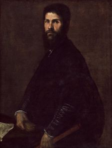 Man Holding a Flute, c.between 1560 and 1565. Creator: Titian
