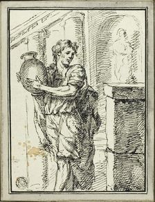 Man Holding Jar, 1785. Creator: David Pierre Giottino Humbert de Superville