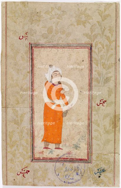 Man holding out a cup, 1700-1799. Creator: Unknown.
