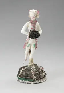 Man Holding Muff, France, 1750/99. Creator: Verres de Nevers