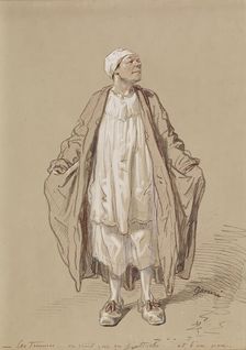 Man in Night Dress, 1804-1866. Creator: Paul Gavarni