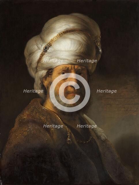 Man in Oriental Clothing, 1635. Creator: Rembrandt Harmensz van Rijn.