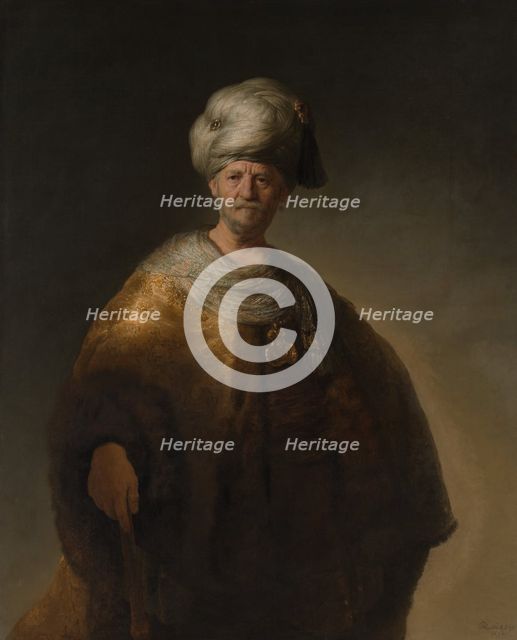 Man in Oriental Costume ("The Noble Slav"), 1632. Creator: Rembrandt Harmensz van Rijn.