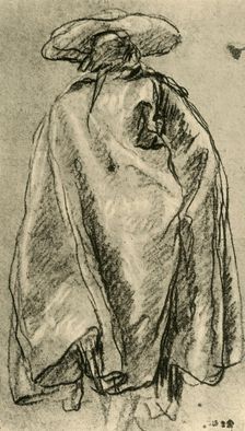 Man in a Big Cloak seen from behind 1752, (1928). Artist: Giovanni Battista Tiepolo