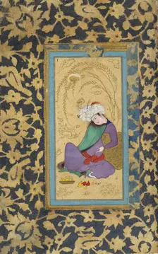 Man in a Fur-Lined Coat, ca. 1600. Creator: Riza