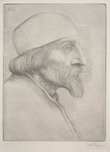 Man in a Skullcap. Creator: Alphonse Legros (French, 1837-1911)