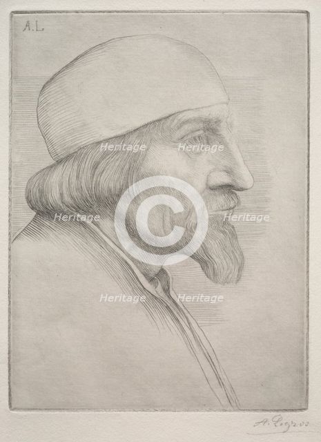 Man in a Skullcap. Creator: Alphonse Legros (French, 1837-1911).