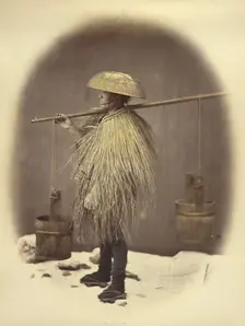 Man in a Straw Coat, 1866-1867. Creator: Felice Beato