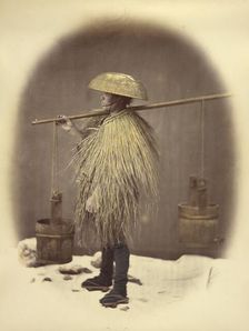 Man in a Straw Coat, 1866-1867. Creator: Felice Beato